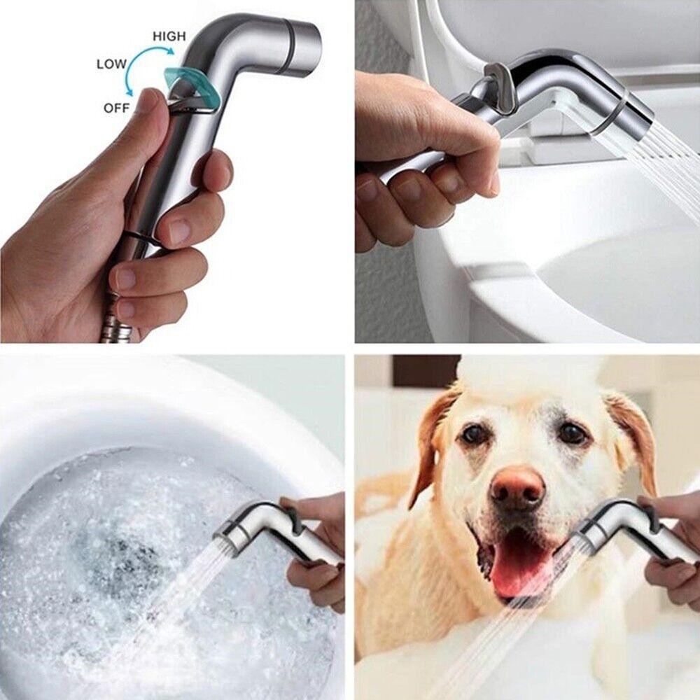 Cleaning No Splashing Easy Control Hand Shower Handheld Spray Shattaf Shower Toilet Bidet Sprayer