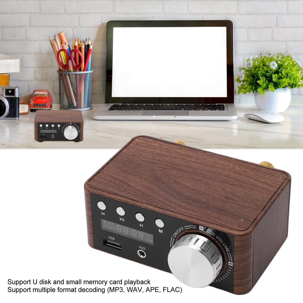 Zerodis Bluetooth усилитель мощности стереоусилитель цифровой усилитель двойной 50 Вт канальный DC стерео аудио вход для мобильного телефона компьютера планшета BT5.0