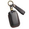 Genuine Leather Retro Key Cover for Chrysler 300C - Handmade Protective Shell with Buckle