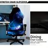 4pcs Set High Elasticity Office and Gaming Chair Cover Set Technology Planet Code Chair Cover Home Office Decoration Washable