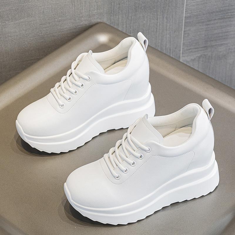 Sunday 2026 summer women's shoes new hole shoes platform muffin inner height increase casual cotton single shoes