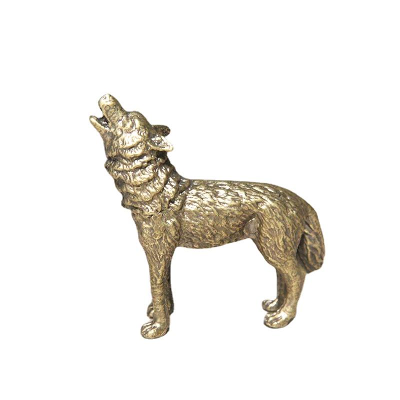 1PC Antique Copper Figurines Home Decor Accessories Vintage Brass Animal Mountain Ornaments Desk Decorations