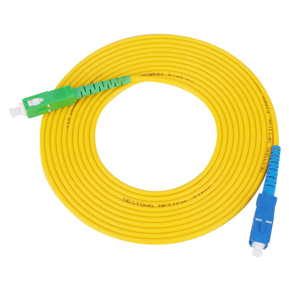 Single Mode Jumper High Quality PVC Sc APC?Sc UPC Netrorking Cables 10 Meters Length