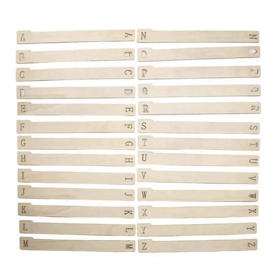 13/26 шт. Деревянные разделители для виниловых пластинок от А до Я, алфавитный указатель для DVD-дисков, органайзер, держатель для разделителей, аксессуары для виниловых пластинок
