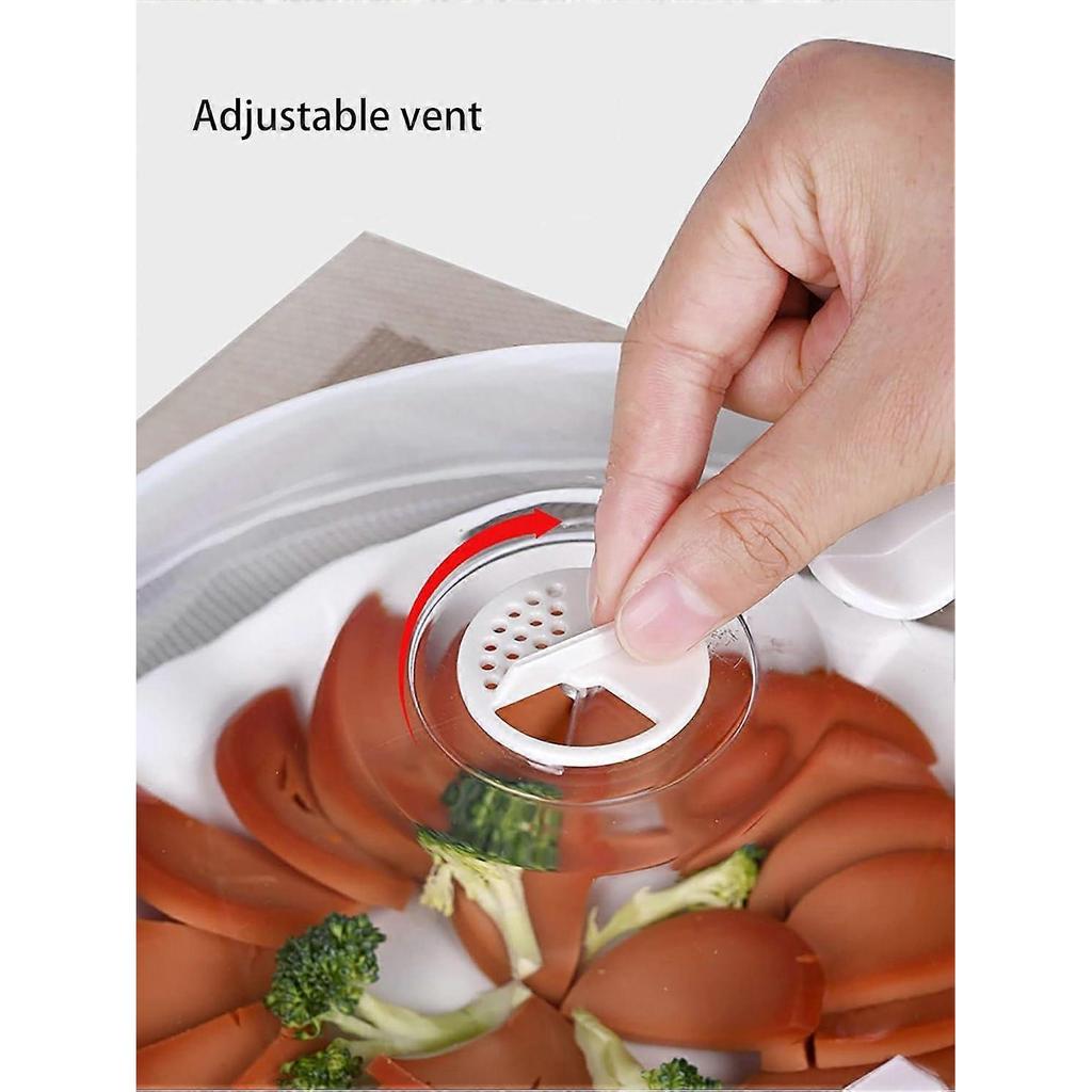 Microwave Splatter Cover for Food,Clear Microwave Splash Guard Cooker lid with Handle-10.5 inch diameter- clear