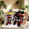 Custom Name Personalized Anime Print Blanket, Home Decor, Bedroom, Sofa, Camping, Couch, Gifts for Birthday Christmas