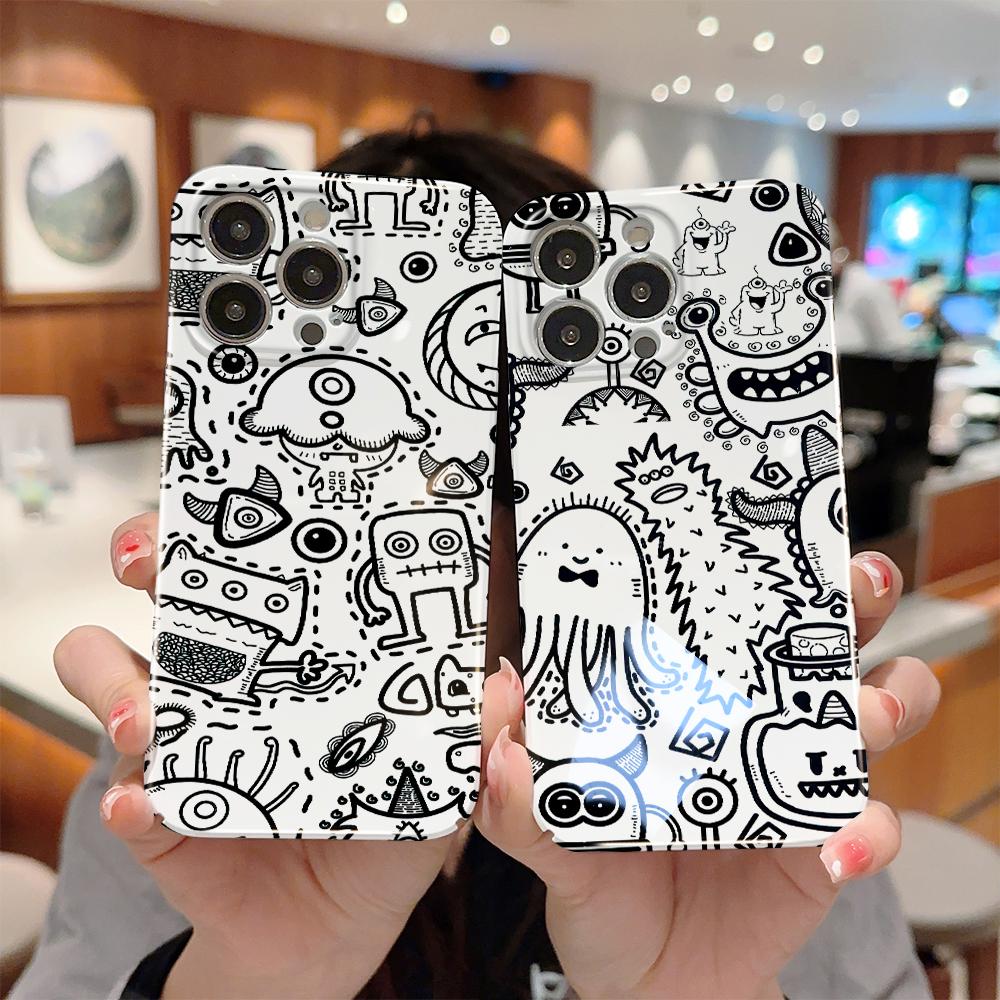 All-inclusive Film Phone Case Cartoon Fashion Design Hard Shell Full Cover Camera Shockproof Protection Case for OPPO Realme OnePlus Infinix Tecno