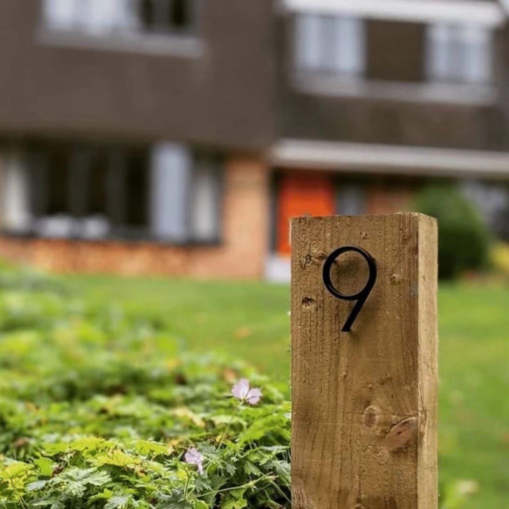 Floating Design Metal House Numbers Outdoor Use Modern House Numbers Outdoor Mailbox