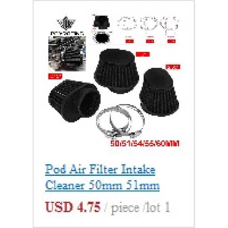 Universal car high flow cold air intake air inlet air intake system mushroom head air filter neck 76mm / 70mm / 63.5mm / 60mm
