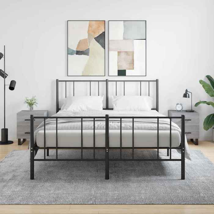 Maison Exclusive - Tables de chevet 2 pcs sonoma gris 40x35x47,5 cm