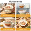 Reusable Dough Fermentation Bowl Covers Cotton Sourdough Starter Jar Cover, Elastic Breathable Cloth Fabric Proofing for Baking And Food Preservation