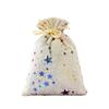 Velvet Hot Stamping Pentagram Moon Christmas Candy Gift Bag