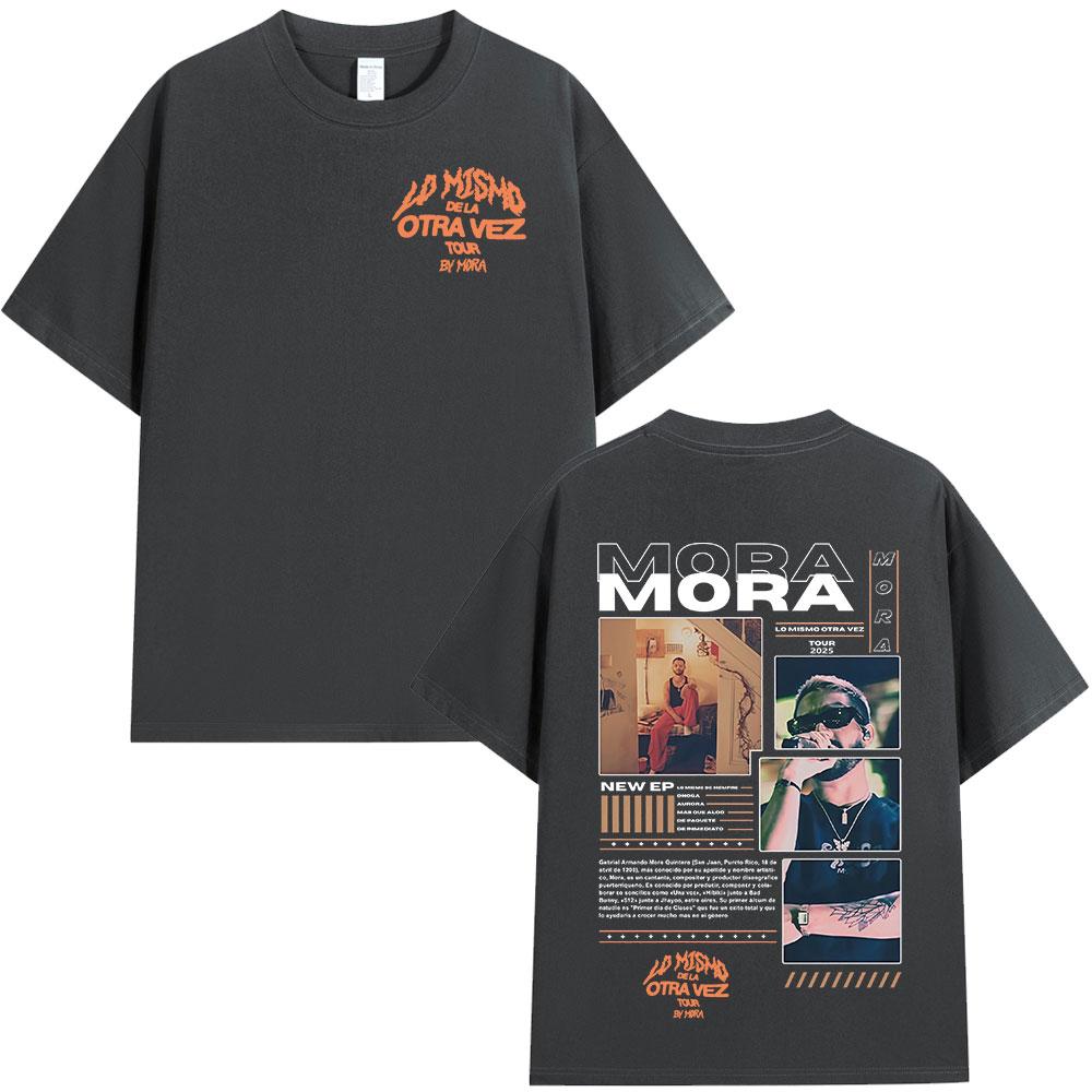 Mora Lo Mismo Dela Otra Vez Tour 2025 Album T Shirt Unisex Women Clothing Hip Hop Fashion Short Sleeve Oversized Tshirt Streetwear