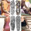 1 PC 480*170MM Full Arm Temporary Tattoo Sticker Sleeve Men Women Fashion Sexy Fake Tattoo Wolf  Lion Tiger Painting Tattoo Skull Angel Tattoo