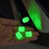 Luminous Valve Caps Fluorescent Green Night Glowing Car Tyre Hub Luminous Decor