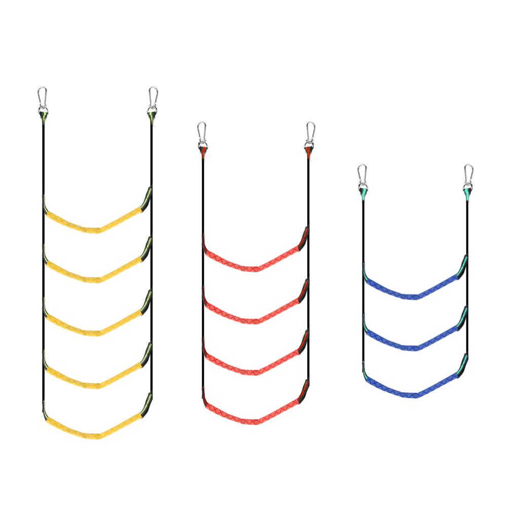Yacht Boat Side Hanging Ladder Boat Folding Ladder 3/4/5 Step Boat Rope Ladder Boarding Soft Ladder Boat Accessories Portable 3