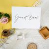 Guest book registration note guest sign in wedding coil gold foil photo album guest book