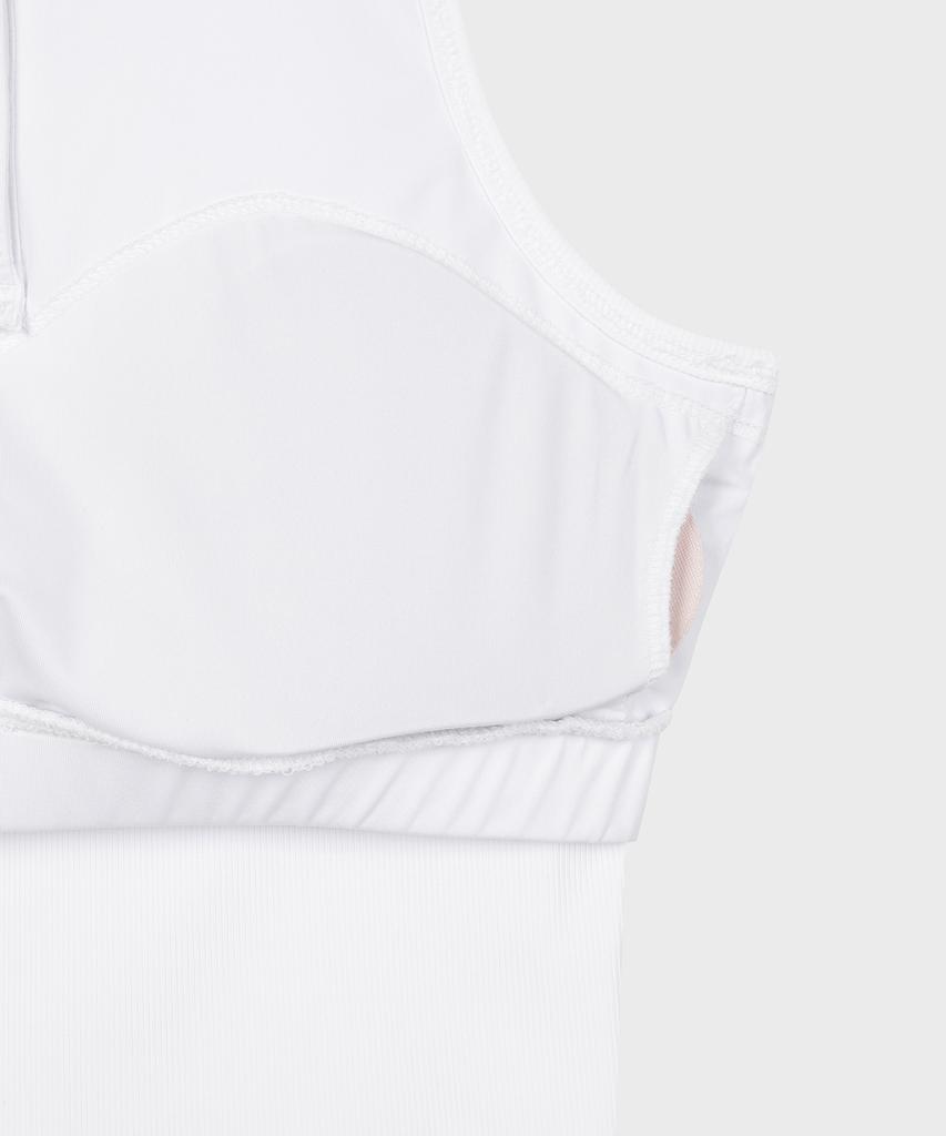 SERGIO TACCHINI W Рубашка-поло без рукавов в рубчик, приталенная