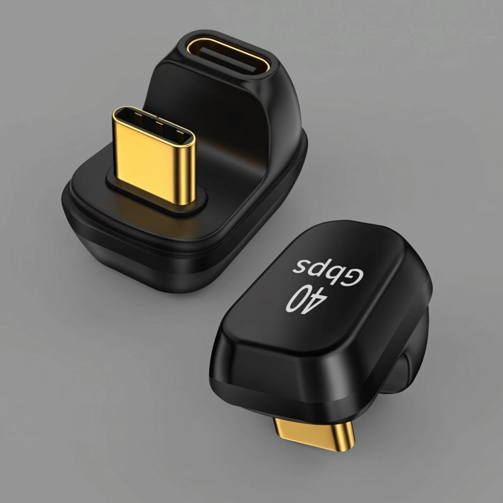 U Shaped Type C Adapter 180 Degree Angle OTG Adapter USB-C Data Transfer Connector Tablet