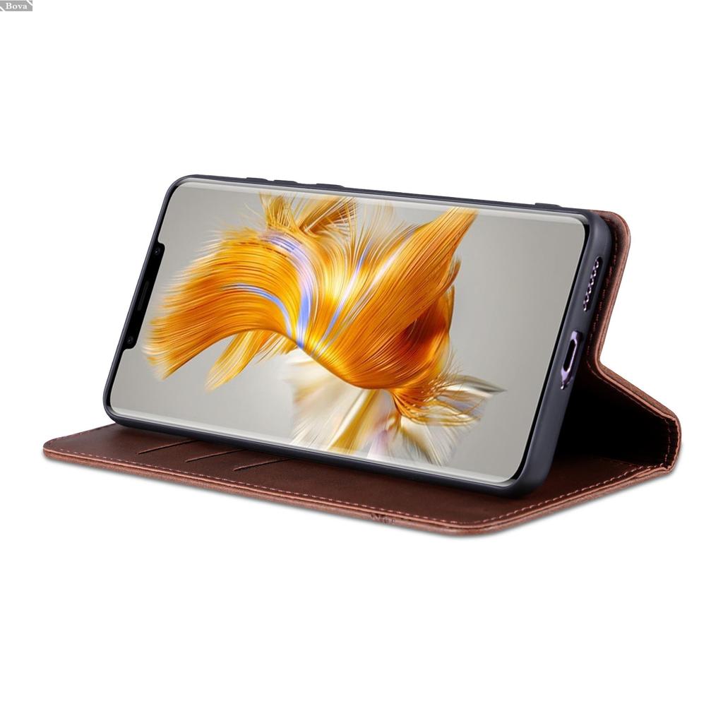 Роскошный магнитный адсорбционный кожаный чехол для Huawei Mate 50 Pro / Mate50 Pro Flip Cover Защитный чехол Capa Fundas Coque