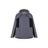 Куртка Running Series Solid Color Contrast Zipper Hooded Long Sleeve Jacket Women Jackets Dark-Purple Gray 162215602-2