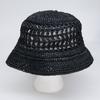 PRADA [Excellent Condition] 1HC137 2A2T Woven Fabric Bucket Hat hat M blackUsed