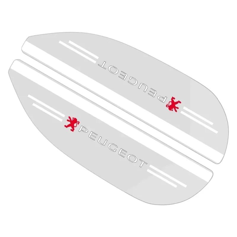 2Pcs Car Rear View Mirror Sticker Rain Eyebrow Shield Sun Shade Cover For Peugeot 408 4008 308 3008 5008 508 106 208 301 407 108