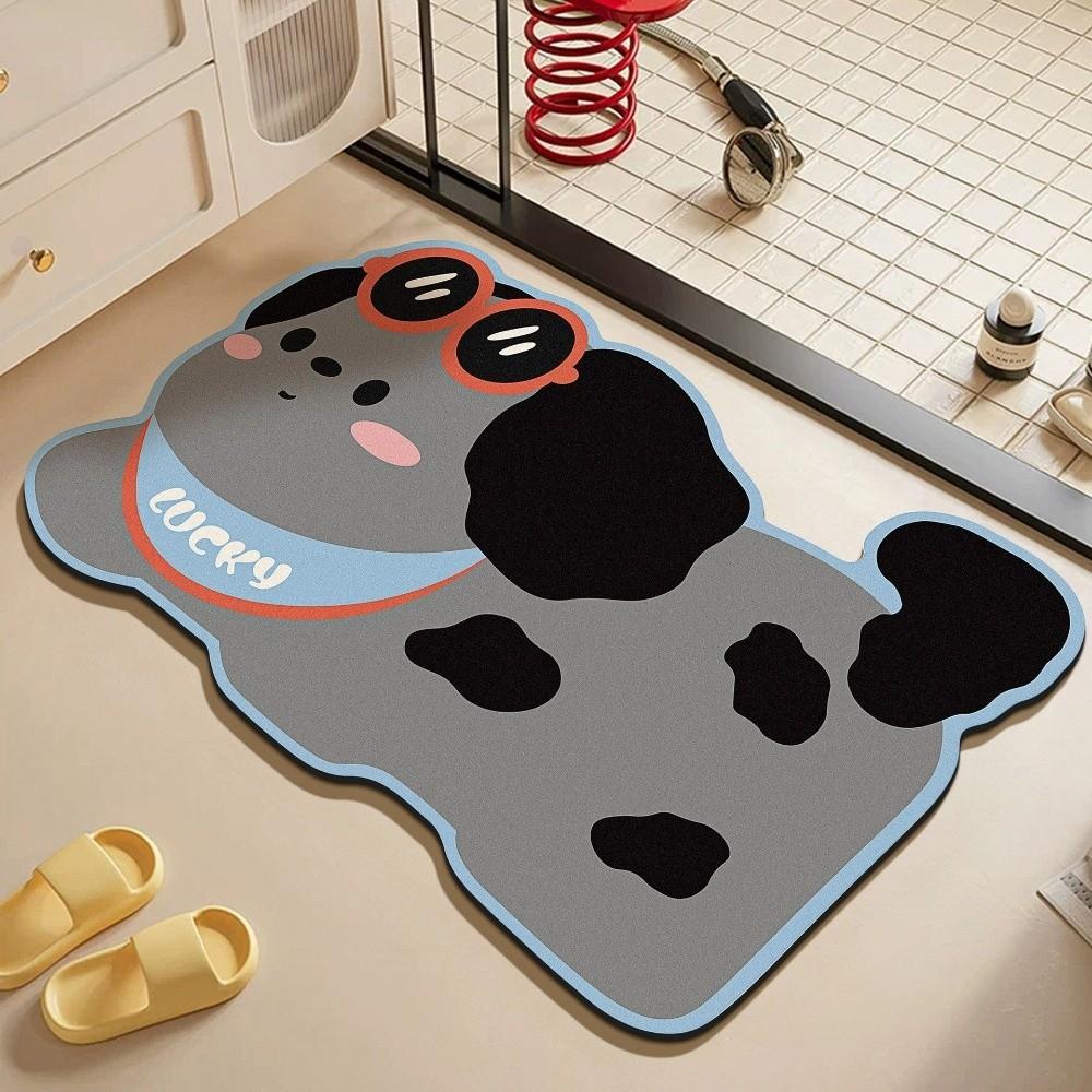 Cartoon Bathroom Floor Mat Quick Dry Decorative Door Mat Small Rug Entry Door Mat Kitchen
