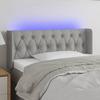 VidaXL LED Headboard Bedroom Furniture Single Bed Accessory Headboard Interior Light Grey 3123554