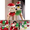 Очаровательные рождественские плюшевые игрушки с изображением Санта-Клауса, снеговика, рождественской елки, подарков