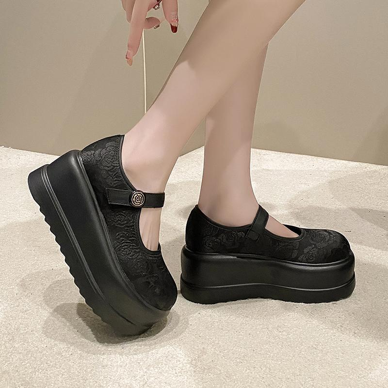 Fashion Women Thick Sole Sneakers New Spring Summer Slip-on Casual Shoes Woman Outdoor Non Slip Platform Walking Dad Shoes Woman 7.5CM