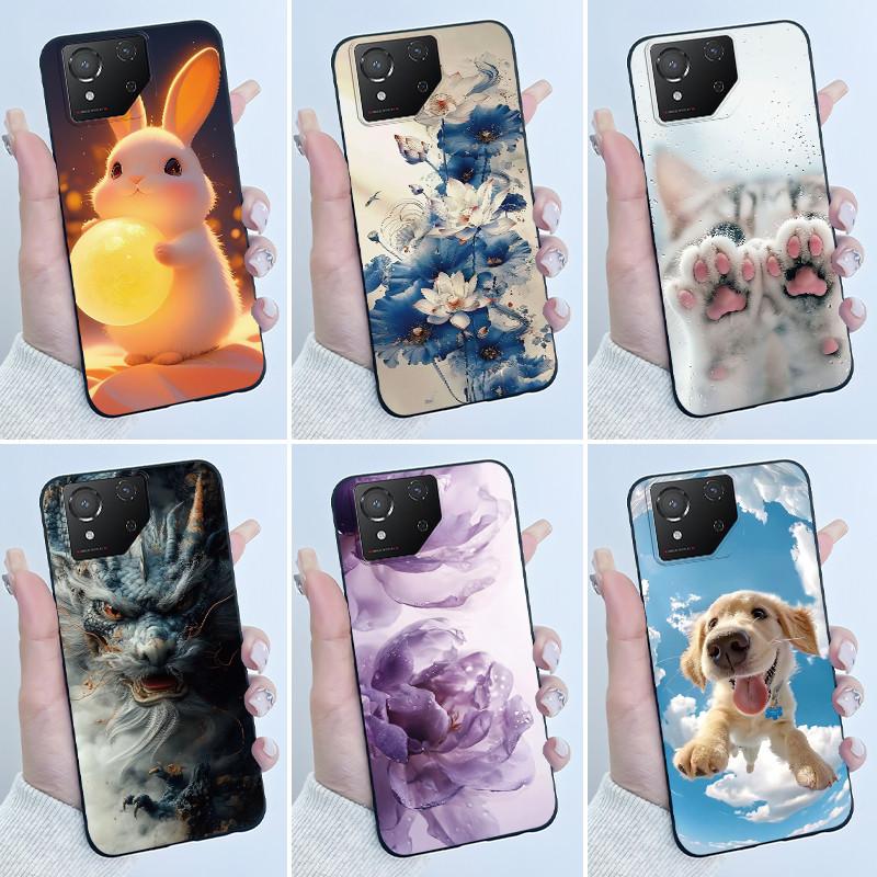 Чехол для Asus ROG Phone 8 Phone8 ROG8 Pro Чехол Роскошный Дракон Милый Крутой Мальчики Девочки Тонкий Черный Матовый Мягкий ТПУ Защитная Задняя Крышка
