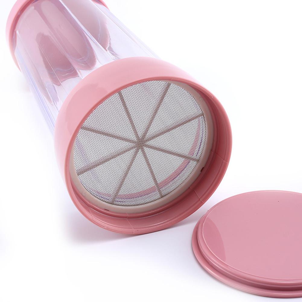 Handheld Flour Icing Sugar Dispenser with Lid Chocolate Coffee Cocoa Powder Sugar Shaker With Stainless Steel Mesh Sifters