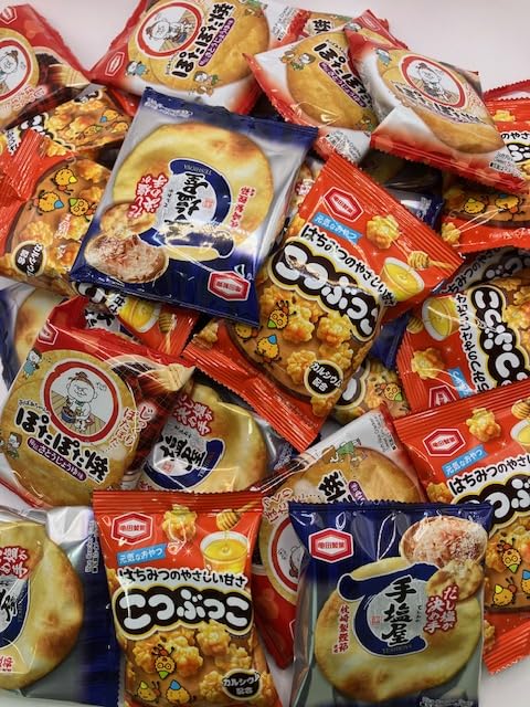 Kameda Seika Senbei в индивидуальной упаковке 3 вида Teshioya 20 пакетиков Ассорти набор всего 60 пакетиков (Потапотаяки, Коцукко, каждый)