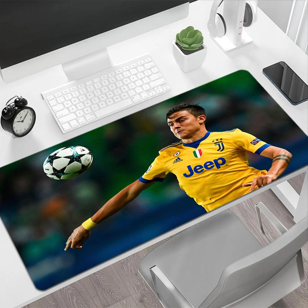 Juventus Player Action Gaming Mouse Pad Gamer Mousepad HD Print Desk Pad Non-Slip Rubber Bottom Computer Desk Office Decoration Accessory