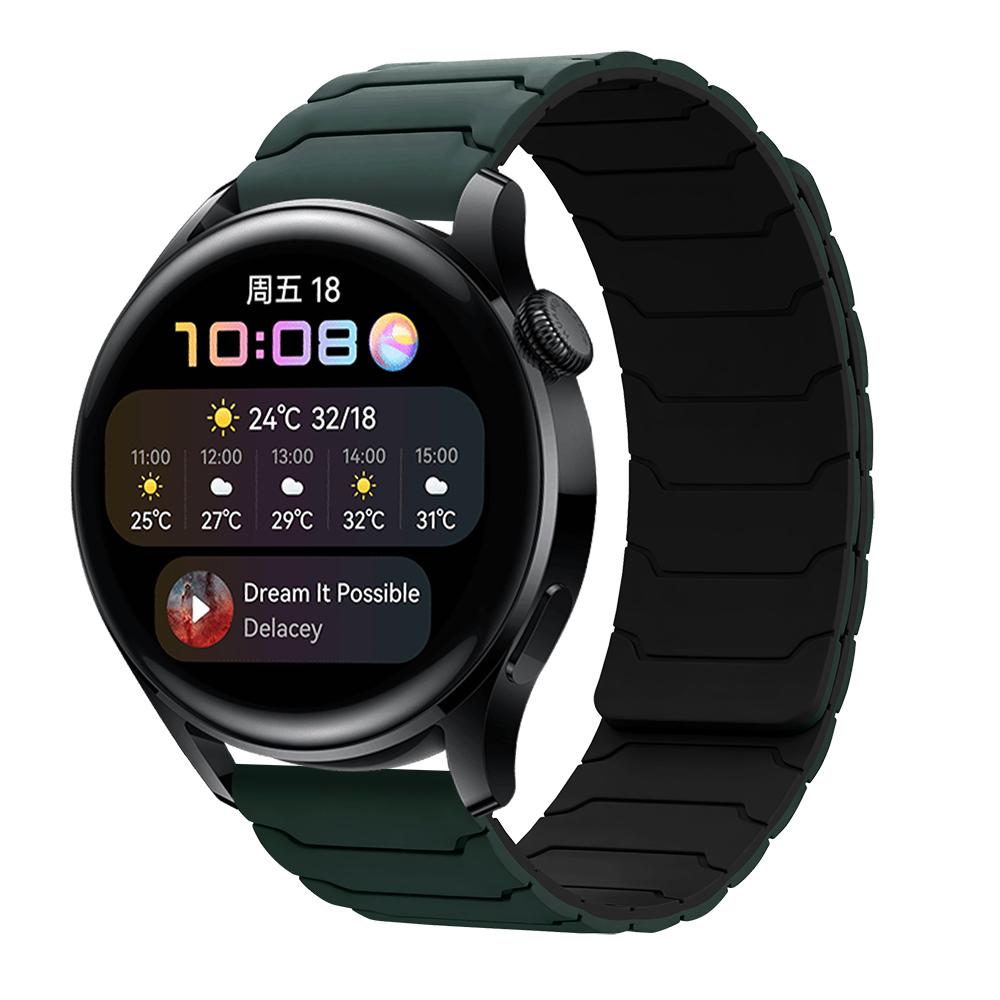 Силиконовый магнитный ремешок 20мм 22мм 18мм для Samsung Galaxy watch 7/6/5 active 2 amazfit браслет HUAWEI watch GT 2e 3 ремешок