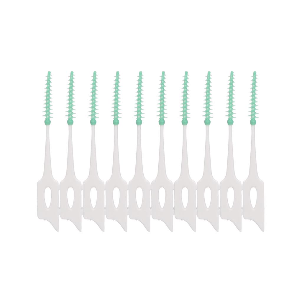 160pcs Double-ended Toothpick Soft Silicone Tooth Picks Dental Floss Interdental Brush Teeth Stick Dental Hygiene Tools