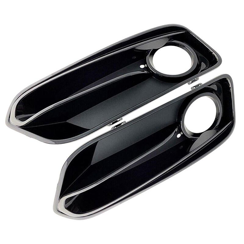 2x Front Bumper Fog Light Grilles for BMW 1 Series F20 F21 Sport Line 2015-2019 LCI 51117371667,51117371668