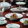 Aowei Jingdezhen Теневой Селадон Премиальный Набор Столовой Посуды