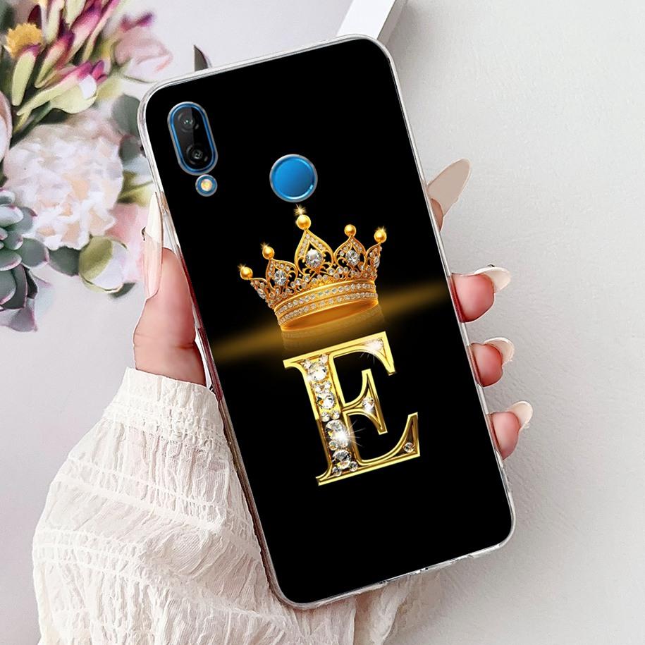 Чехол для Huawei P20 Lite Роскошная Корона Буквы Мягкий Силиконовый Чехол Для Huawei P20Lite Funda Nova 3e ANE-LX1 ANE-LX2 ANE-LX3 Coque