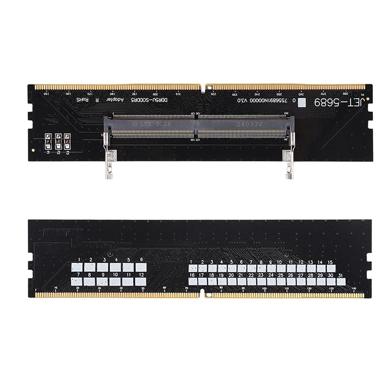 Адаптер-карта памяти DDR3 DDR4 DDR5 для ноутбука в настольный компьютер, адаптер разъема памяти RAM, карта DIMM, конвертеры SO-DIMM в PC
