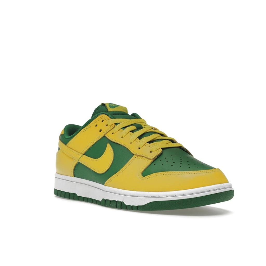 Nike Dunk Low Reverse Brazil Men Sneakers Yellow Apple-Green White DV0833-300