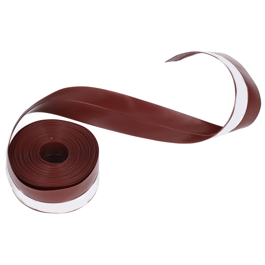 Уплотнительная лента для дверей и окон, длина 16,4 фута, ширина 1,4 дюйма, силиконовая самоклеящаяся уплотнительная лента для дверей, коричневая