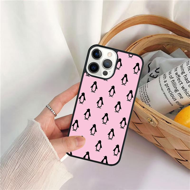 Cute Penguin Celular Mobile Smartphone Cases For iPhone 17 Air 16e 15 14 12 13 11 Pro MAX Plus Coque Fundas