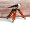 Brass Telescope with Stand - Nautical Spyglass, Wooden Tripod