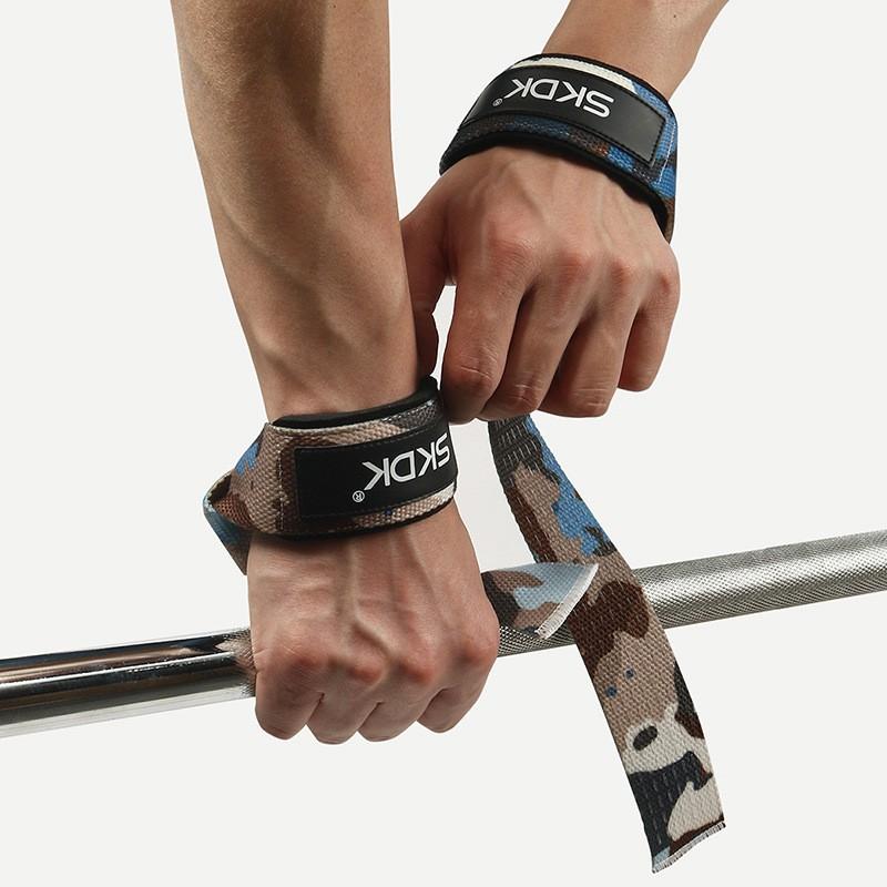 Fitness Wrist Support Strap With Non-Slip Silicone Grip Deadlift Pull-Up Weightlifting Training