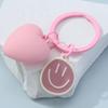 Cute Heart Keychains Pink Smile Love Romantic Key Rings Good Gift For Women Girlfriend Handbag Accessories DIY Handmade Jewelry