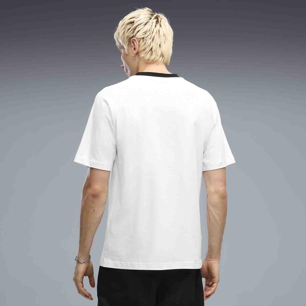 Puma Однотонная мужская футболка с круглым вырезом, regular fit, топ 696167-02