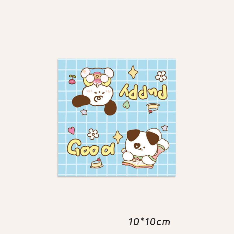 10 шт., кавайная мультяшная летняя карта для щенка, открытка на спине, Opp сумка, милая Kpop Star, 3 дюйма, фотокарта, сделай сам, декор, упаковочный материал