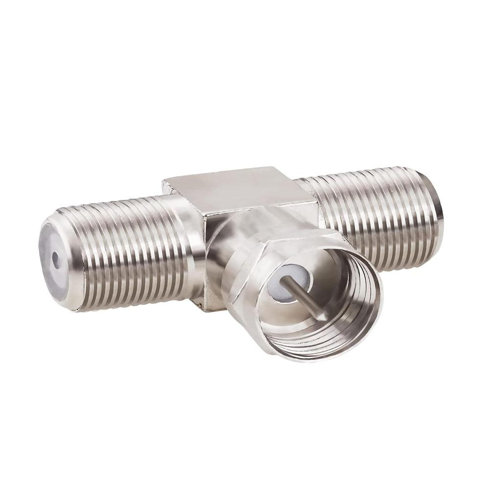 4 шт. F-разъем коаксиальный кабельный разветвитель объединитель адаптер 3-сторонний разъем RG6 для ТВ видео